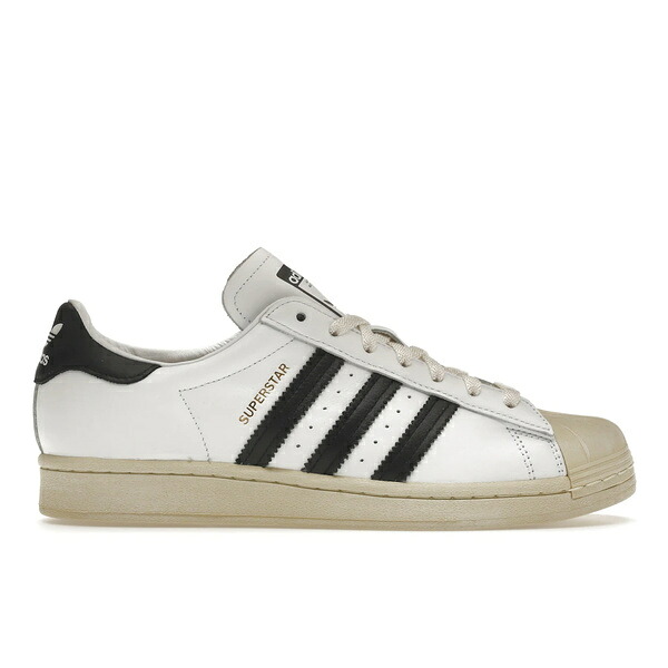 adidas アディダス メンズ スニーカー  【adidas Superstar White Black Aged Sole】  大きさ US_10.5(28.5珊) Cloud White/Core Black/Blue