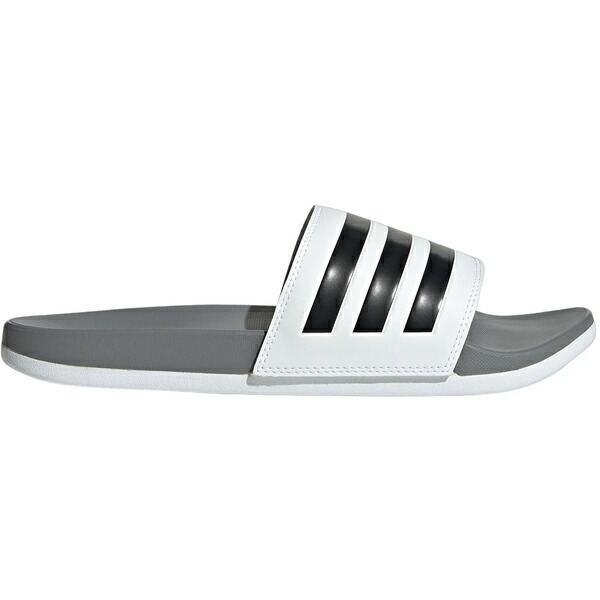 adidas アディダス メンズ スニーカー  【adidas Adilette Comfort Slides Cloud White Core Black Grey Three】  大きさ US_5(23.0糎) Cloud White/Core Black/Grey Three