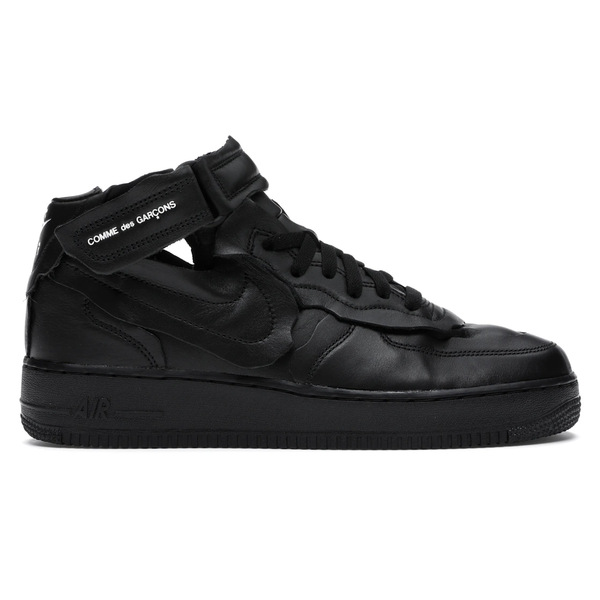 Nike ナイキ メンズ スニーカー  【Nike Air Force 1 Mid Comme des Garcons Black】  大いさ US_8(26.0糎) Black/Black-White-Black