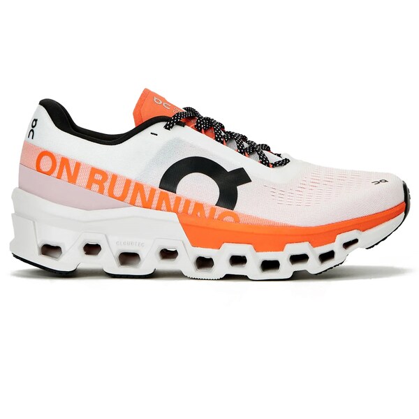 On オン メンズ スニーカー  【On Running Cloudmonster 2 White Flame】  大きさ US_M_14 White/Flame