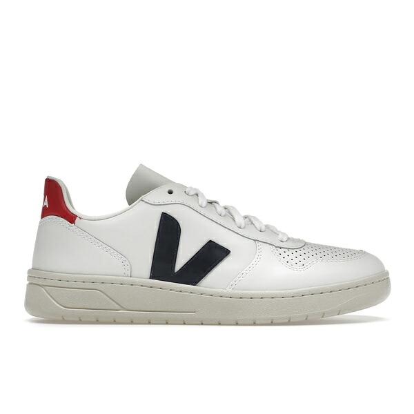 Veja ヴェジャ メンズ スニーカー  【Veja V-10 Leather White Nautico Pekin】  大きさ EU_37(22.0珊) White/Nautico/Pekin