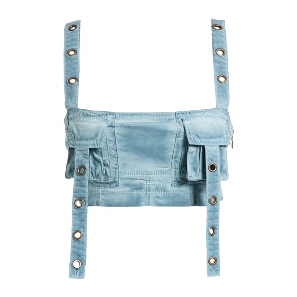 【送料無料】 ブルマリン レディース Tシャツ トップス Tops Blue|asty