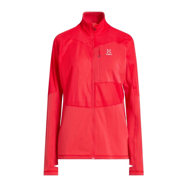 【送料無料】 ハグルフス レディース パーカー・スウェットシャツ アウター Sweatshirts Red