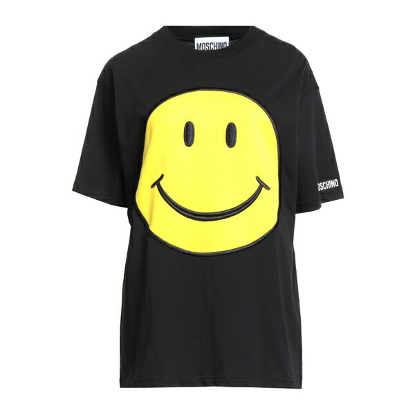 【送料無料】 モスキーノ レディース Tシャツ トップス T-shirts Black