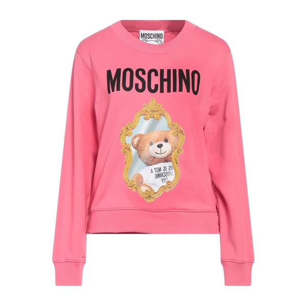 【送料無料】 モスキーノ レディース パーカー・スウェットシャツ アウター Sweatshirts Pink 46,680円