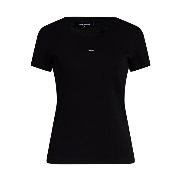 【送料無料】 ディースクエアード レディース Tシャツ トップス T-shirts Black