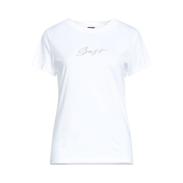 【送料無料】 ボス レディース Tシャツ トップス T-shirts White