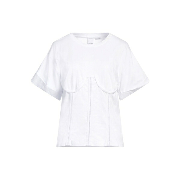 【送料無料】 ピンコ レディース Tシャツ トップス T-shirts White｜asty