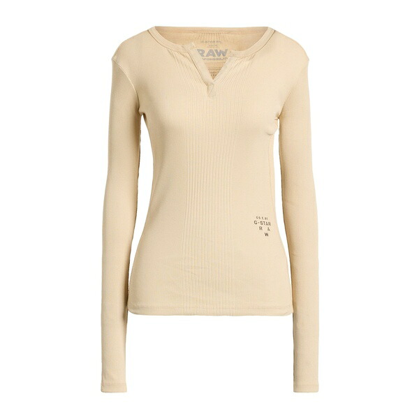 【送料無料】 ジー レディース Tシャツ トップス T-shirts Beige