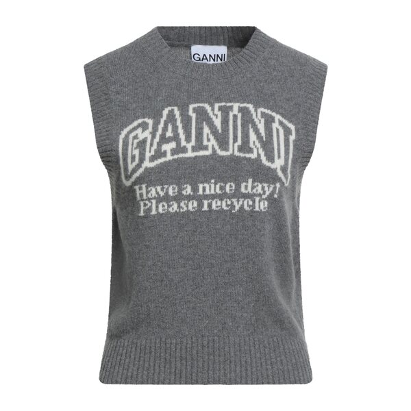 【送料無料】 ガニー レディース ニット&セーター アウター Sweaters Grey