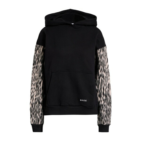 【送料無料】 シュー レディース パーカー・スウェットシャツ アウター Sweatshirts Black｜asty