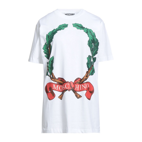 【送料無料】 モスキーノ レディース Tシャツ トップス T-shirts White