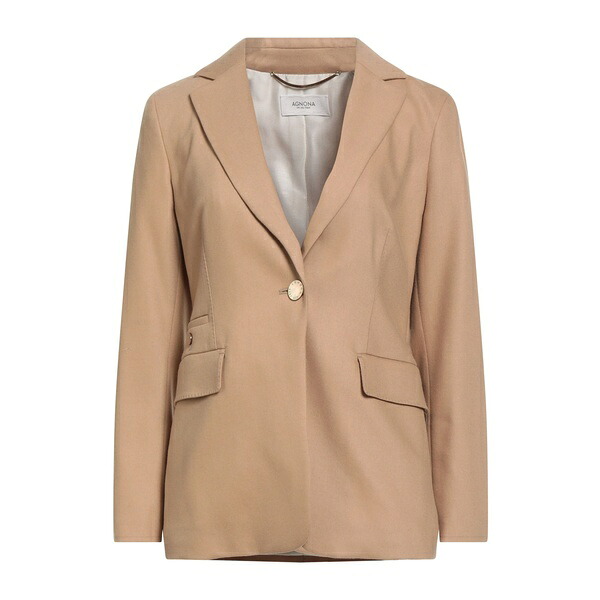 【送料無料】 アグノラ レディース ジャケット＆ブルゾン アウター Blazers Beige