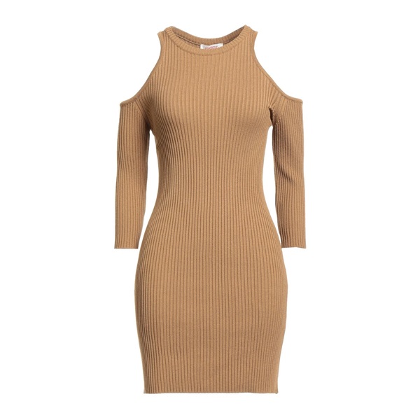 【送料無料】 コンタット レディース ワンピース トップス Mini dresses Beige