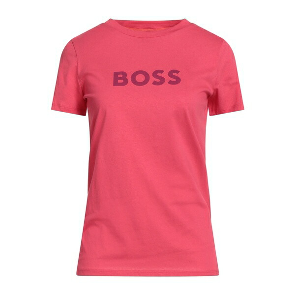 【送料無料】 ボス レディース Tシャツ トップス T-shirts Pink