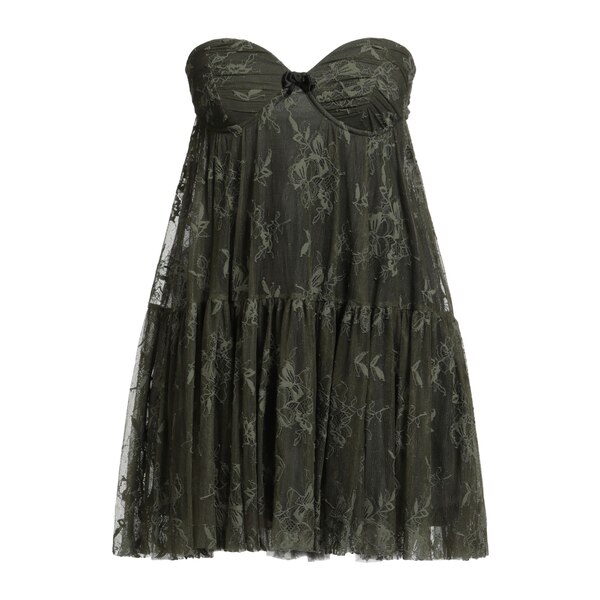 【送料無料】 アニエバイ レディース ワンピース トップス Mini dresses Green