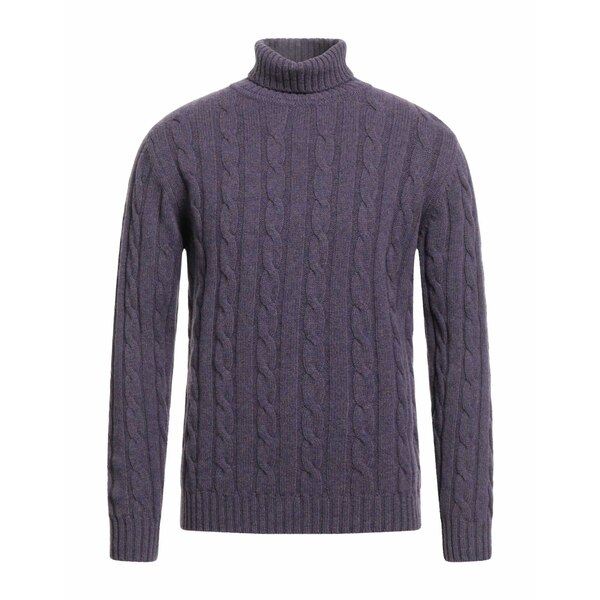 【貨物輸送無料】 ダニエル フィエゾリ メンズ 編み物\u0026プルオーバー アウター Turtlenecks Purple