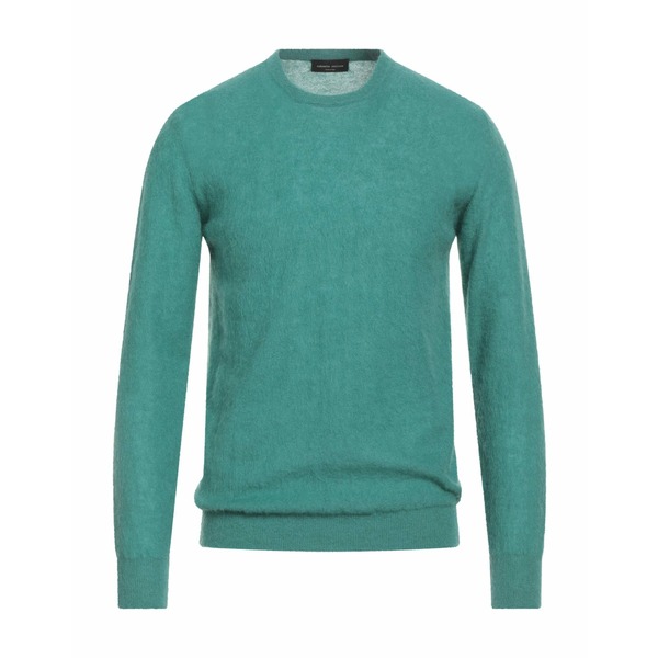 【貨物輸送無料】 ロベルトコリーナ メンズ 編み物\u0026プルオーバー アウター Sweaters Green
