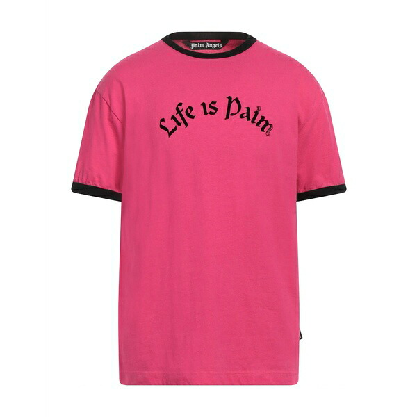 【送料無料】 パーム・エンジェルス メンズ Tシャツ トップス T-shirts Pink｜asty