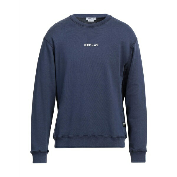 【送料無料】 リプレイ メンズ パーカー・スウェットシャツ アウター Sweatshirts Blue