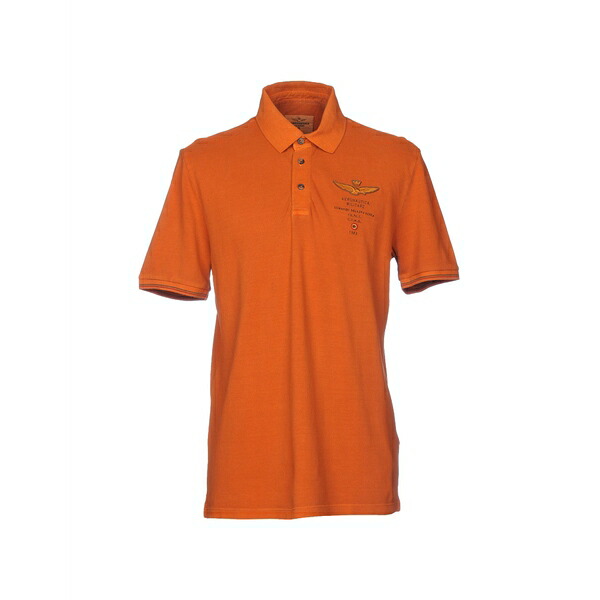 【送料無料】 アエロナウティカ ミリターレ メンズ Tシャツ トップス Polo shirts Orange