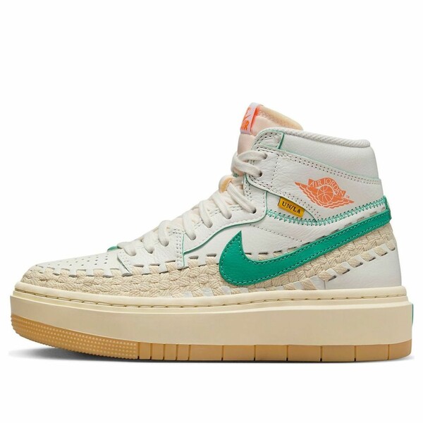 Air Jordan ジョーダン レディース スニーカー Sail/Kinetic Green/Muslin/Gum Yellow/Cone/Pale Ivory 【(WMNS) Air Jordan 1 Elevate High SP \u0027Bephie\u0027s Beauty Supply Woven\u0027 FD0696-100】  大きさ US_W_10.5