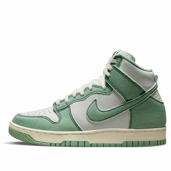 Nike ナイキ レディース スニーカー WHITE/GREEN 【(WMNS) Nike Dunk High 1985 \u0027Green Denim\u0027 DV1143-300】  大きさ US_5(22.0糎)