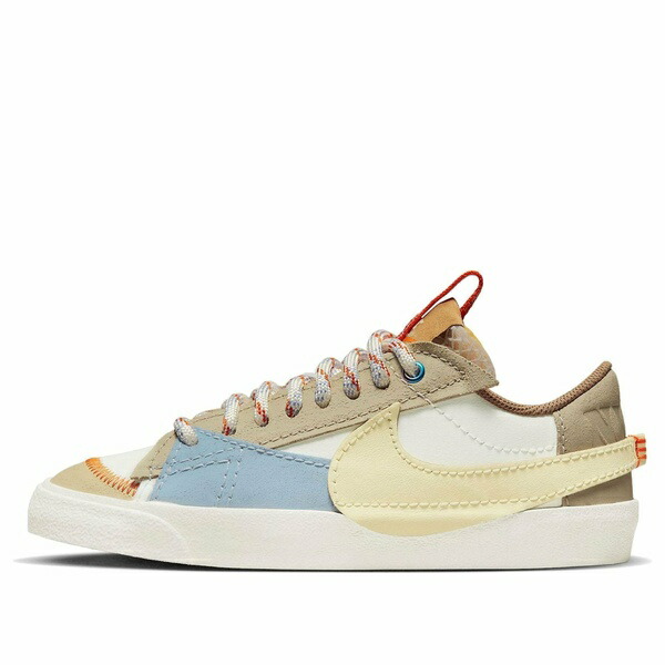 Nike ナイキ レディース スニーカー Cream/Blue 【(WMNS) Nike Blazer Low 77 Jumbo ummer Vibe DX6043-171】  サイズ US_7(24.0cm)