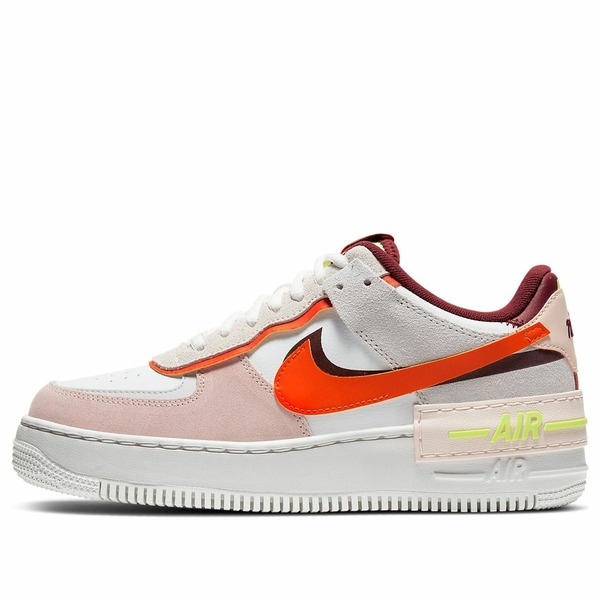 Nike ナイキ レディース スニーカー White/Orange/Pink 【(WMNS) Nike Air Force 1 Shadow \u0027Team Red Orange Pearl\u0027 CU8591-600】  大きさ US_6.5(23.5糎)