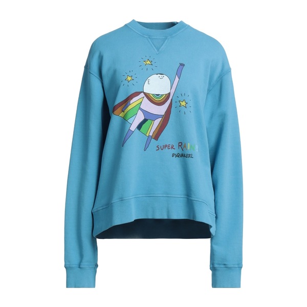 【送料無料】 ディースクエアード レディース パーカー・スウェットシャツ アウター Sweatshirts Azure