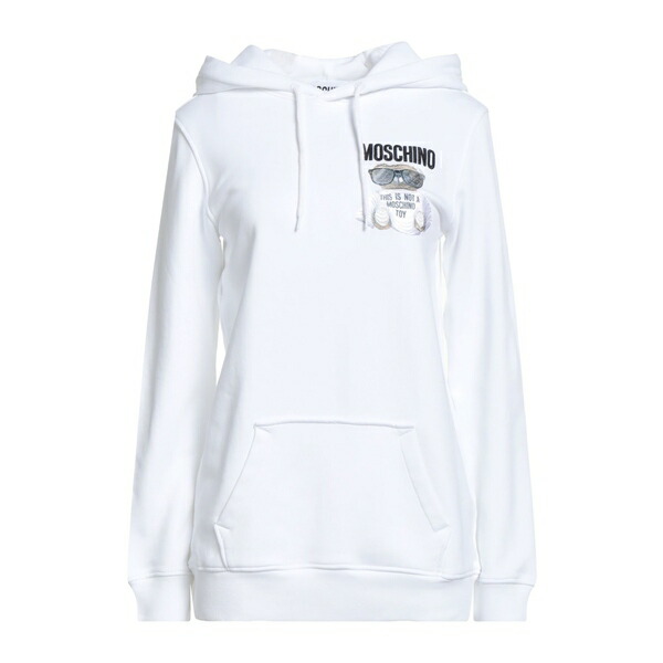 【送料無料】 モスキーノ レディース パーカー・スウェットシャツ アウター Sweatshirts White 31,070円