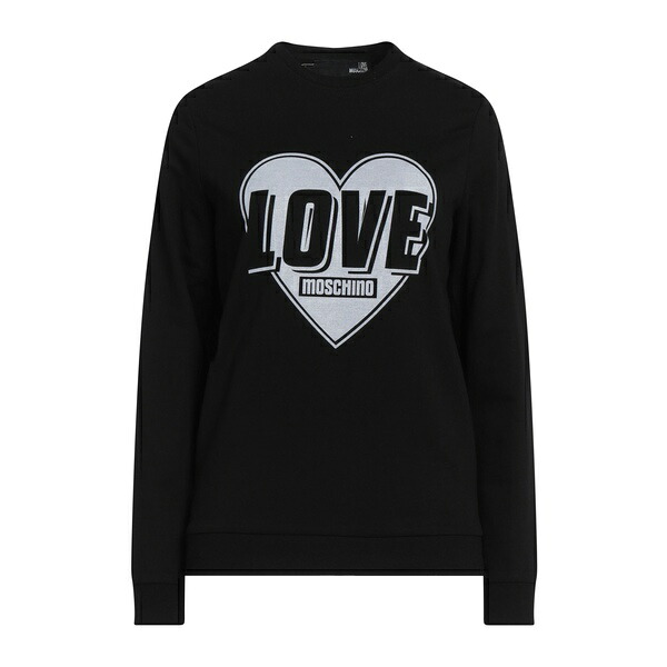 【送料無料】 モスキーノ レディース パーカー・スウェットシャツ アウター Sweatshirts Black