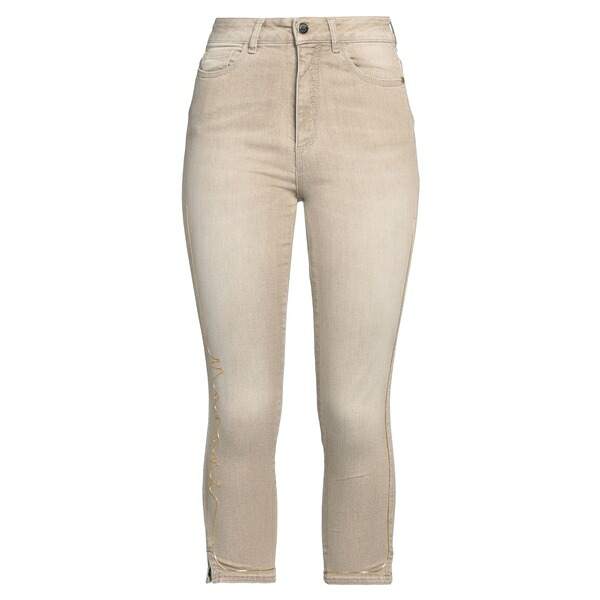 【送料無料】 マラーニ レディース デニムパンツ ボトムス Jeans Beige