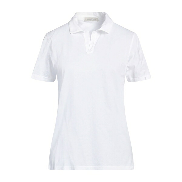 【送料無料】 ロッソピューロ レディース Tシャツ トップス Polo shirts White