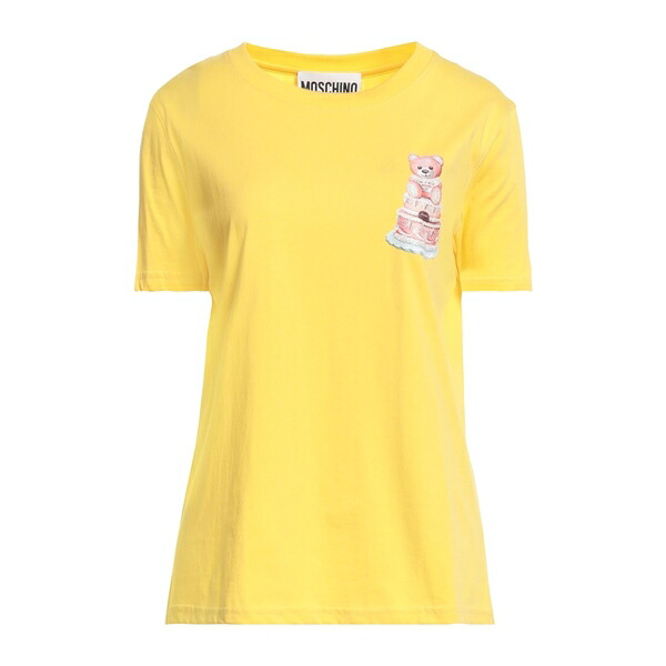 【貨物輸送無料】 モスキーノ レディース プルオーバー トップス T-shirts Yellow
