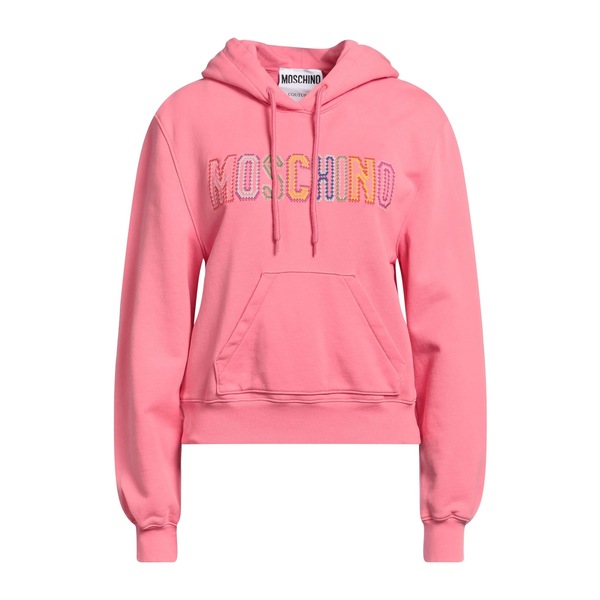 【送料無料】 モスキーノ レディース パーカー・スウェットシャツ アウター Sweatshirts Pink