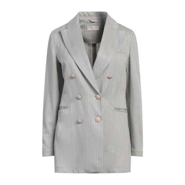 【送料無料】 チルコロ1901 レディース ジャケット&ブルゾン アウター Blazers Grey|asty