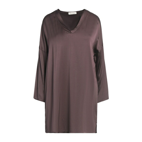 【送料無料】 マニラグレース レディース Tシャツ トップス Tops Brown