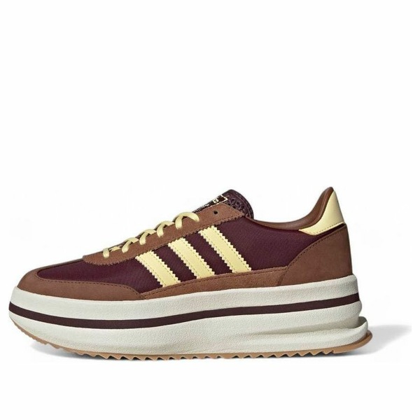 adidas アディダス レディース スニーカー 【(WMNS) adidas SL 72 Stack \'Burgundy Yellow Brown\' JQ6420】 サイズ US_9(26.0cm)|asty