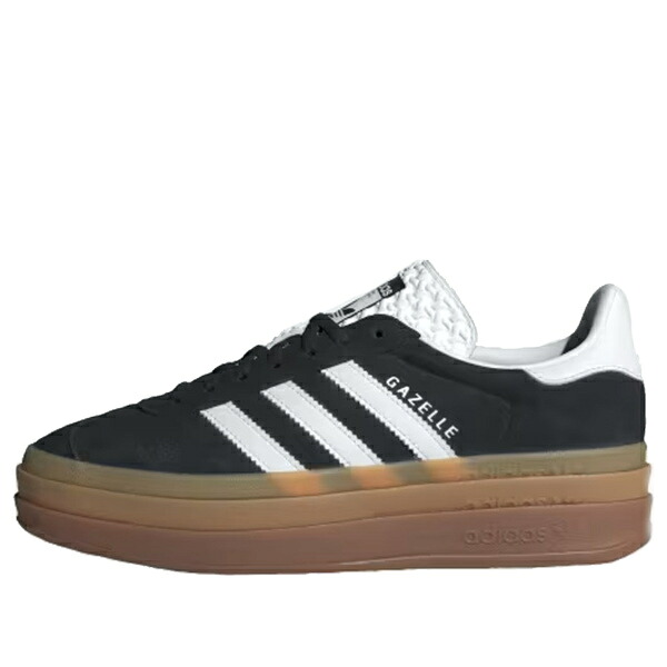 adidas アディダス レディース スニーカー 【(WMNS) adidas Gazelle 'Bold Black White Gum' IE0876】 サイズ US_8(25.0cm)|asty