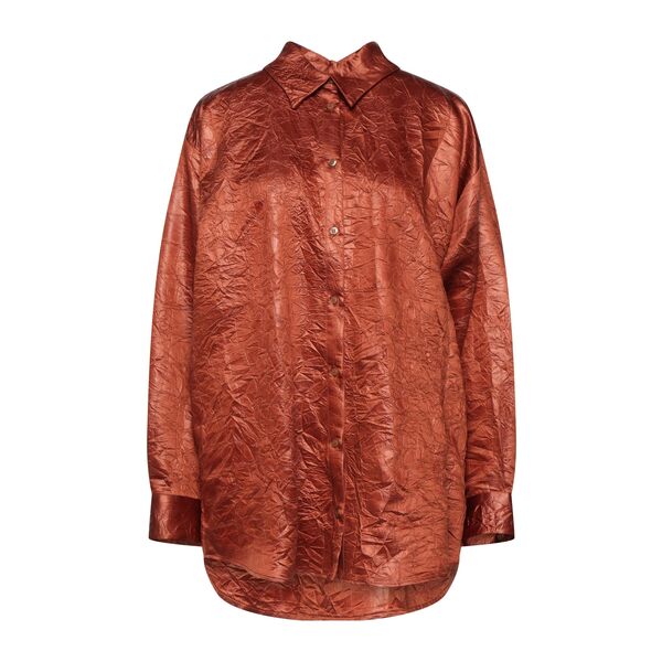 【送料無料】 エムエスジイエム レディース シャツ トップス Shirts Brown｜asty
