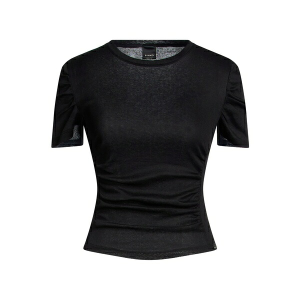 【貨物輸送無料】 ピンコ レディース プルオーバー トップス T-shirts Black