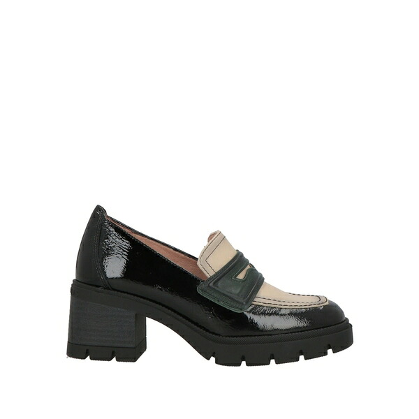 【送料無料】 ヒスパニタス レディース スリッポン・ローファー シューズ Loafers Black