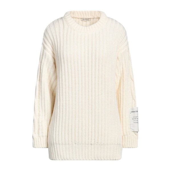 【送料無料】 ヒノミネイト レディース ニット&セーター アウター Sweaters White