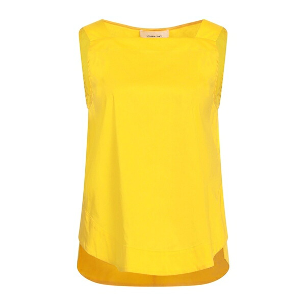 【送料無料】 リビアナコンティ レディース Tシャツ トップス Tops Yellow