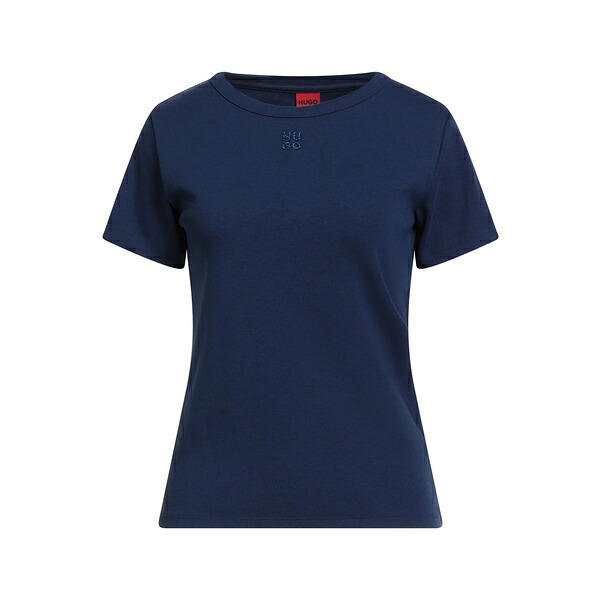 【送料無料】 ヒューゴボス レディース Tシャツ トップス T-shirts Blue|asty