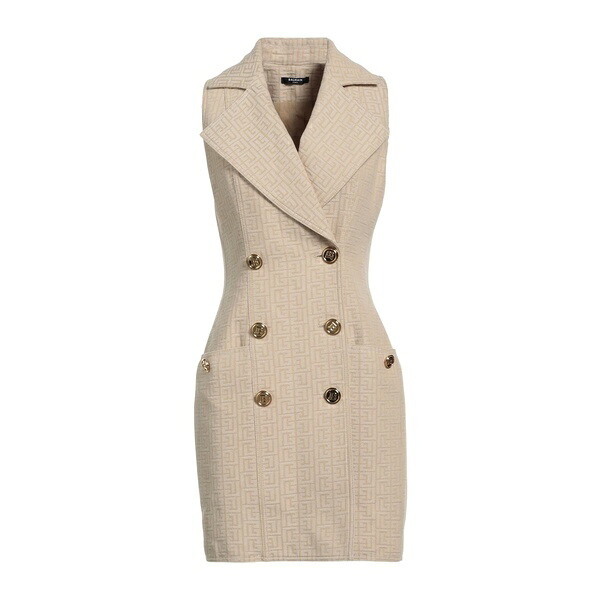 【送料無料】 バルマン レディース ワンピース トップス Mini dresses Beige 153,900円