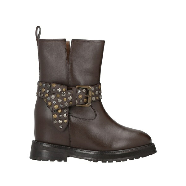 【送料無料】 エマヌエーレ ヴェー レディース ブーツ シューズ Ankle boots Brown|asty