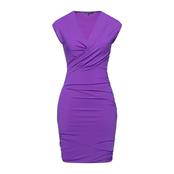【送料無料】 マージュ レディース ワンピース トップス Mini dresses Purple