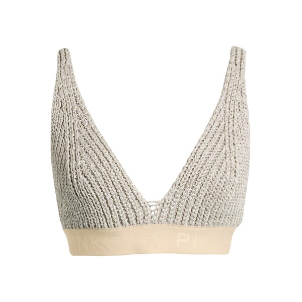 【送料無料】 ピンコ レディース Tシャツ トップス Tops Grey｜asty